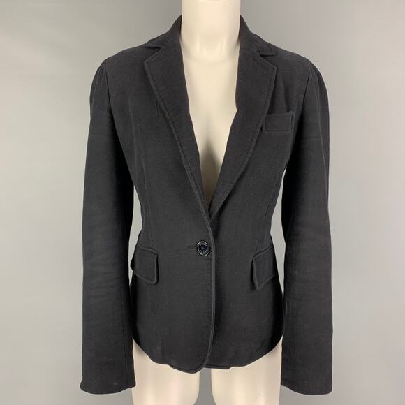 MARC by MARC JACOBS Size 8 Charcoal Cotton Jacket Blazer - Picture 1 of 6